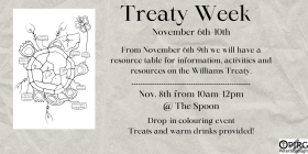 The Spoon invites you to Treaty Week, November 6-10th for resources and a drop-in colouring event
